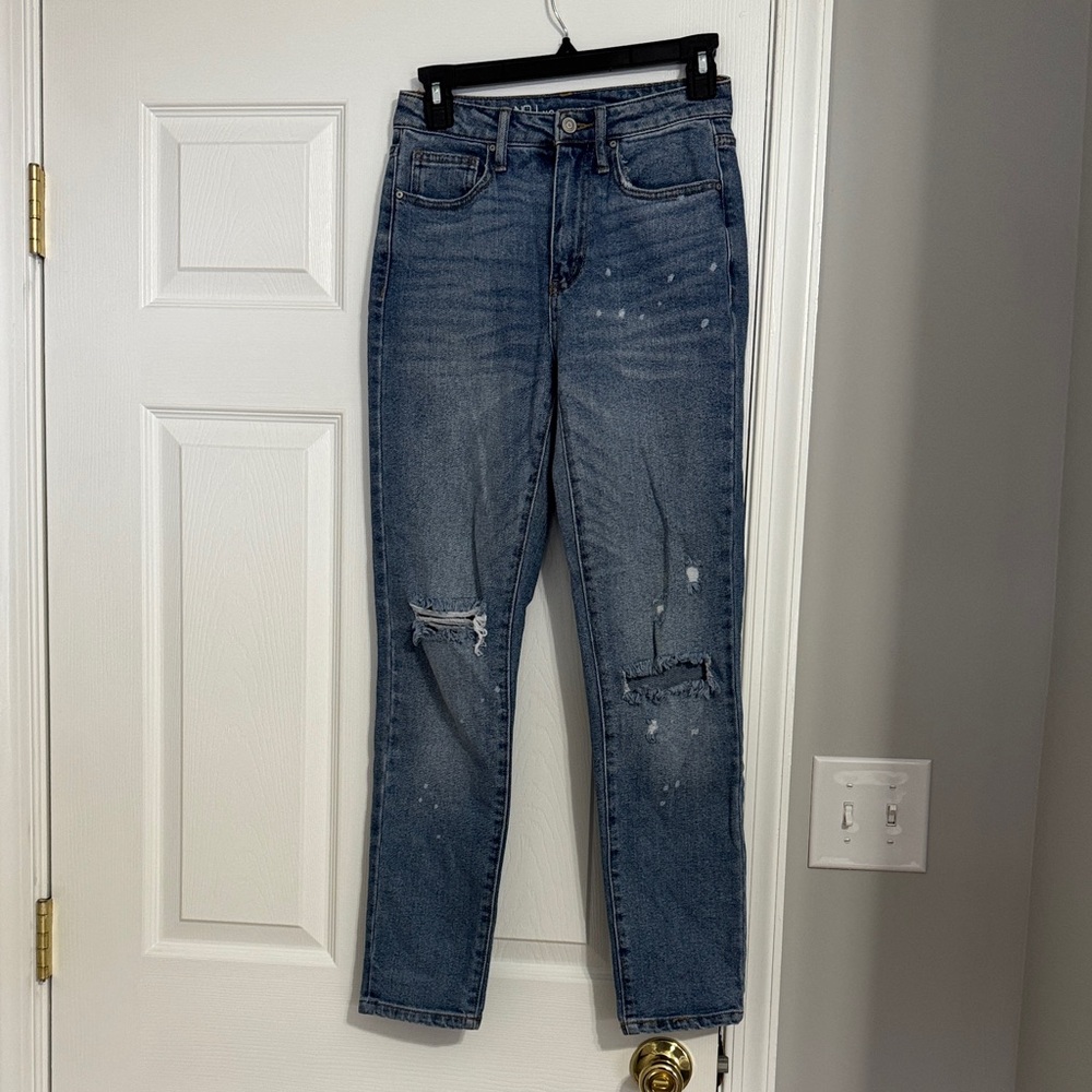 No Boundaries Blue Distressed Skinny Jeans